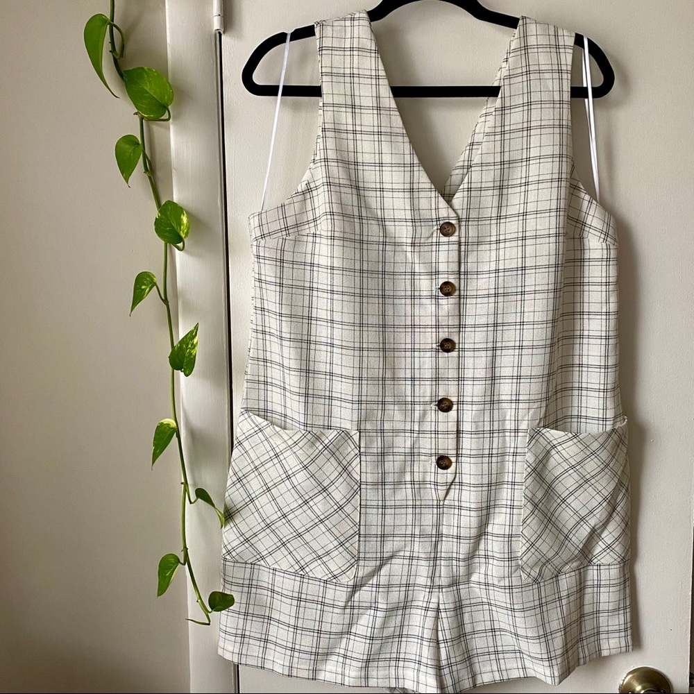 Top Shop Button Front Romper